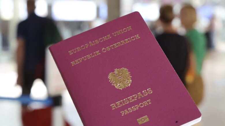 الجنسية النمساوية، جواز السفر النمساوي